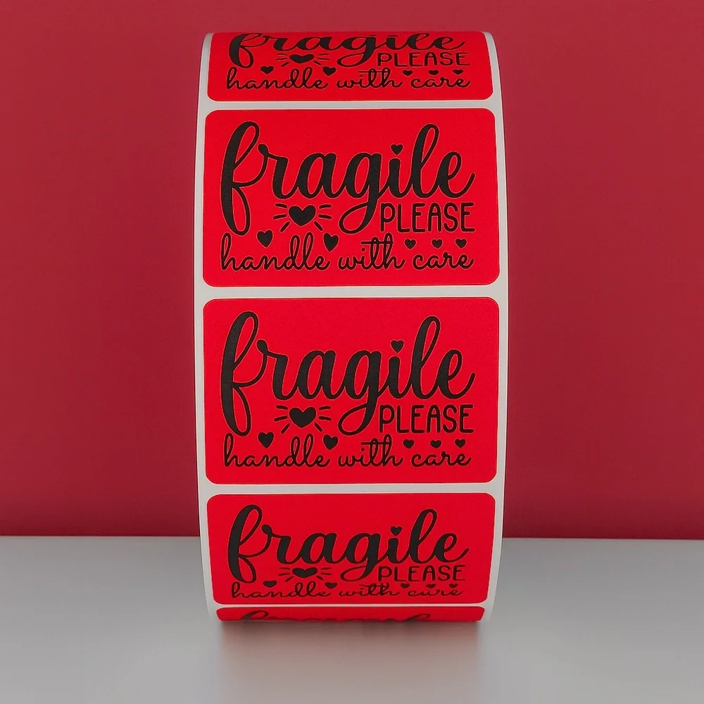 Fragile Handle With Care Stickers Shipping Labels for Packages, Mailing,Packing